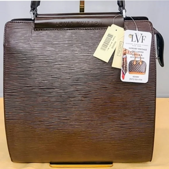 Louis Vuitton Vintage 2001 Figari MM EPI Bag       Moca/ Silver Hardware - Picture 2 of 8